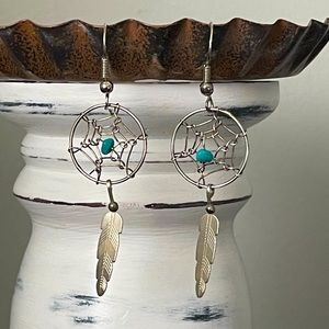 Dream catcher earrings